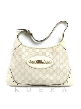 Gucci Guccissima Shoulder Bag White